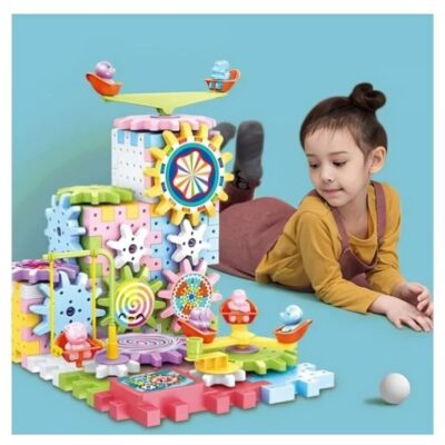 Juego didáctico bloques de construcción de engranajes de 83 pcs