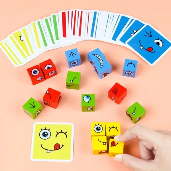 Juego Cubos Cambia Cara Montessori - Imagen 2