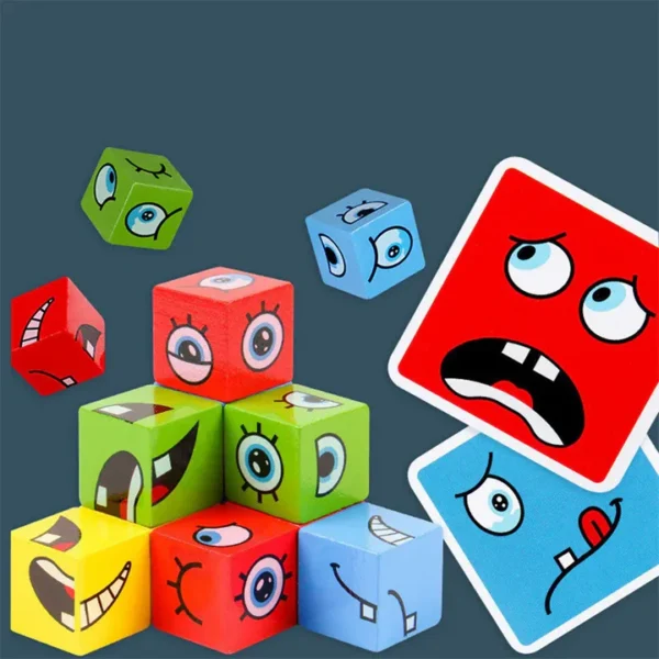 Juego Cubos Cambia Cara Montessori - Imagen 3