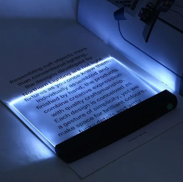 Panel transparente de iluminación LED para lectura libros - Imagen 4