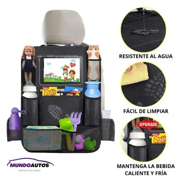 Organizador de asiento trasero para auto - Imagen 4