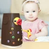 Pájaro carpintero magnético juego Montessori - Imagen 4