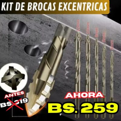 KIT DE 5 BROCAS EXCENTRICAS