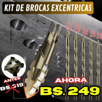 KIT DE 5 BROCAS EXCENTRICAS