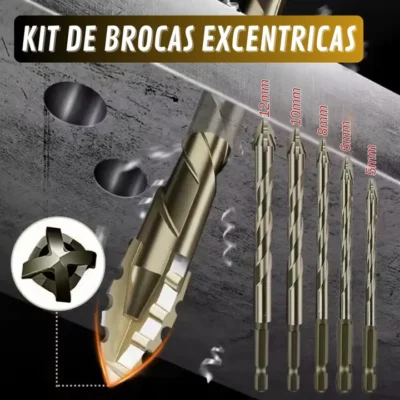 KIT DE 5 BROCAS EXCENTRICAS